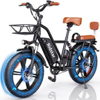 Bopzin Adult Electric Bicycle 1000W, 48V 15Ah Battery, 20 in x 4.0 in - FM001