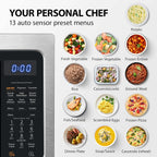 TOSHIBA 4-in-1 Countertop Microwave Oven, 1.5 Cu Ft, 1000W, Silver - ML-EC42P(SS)