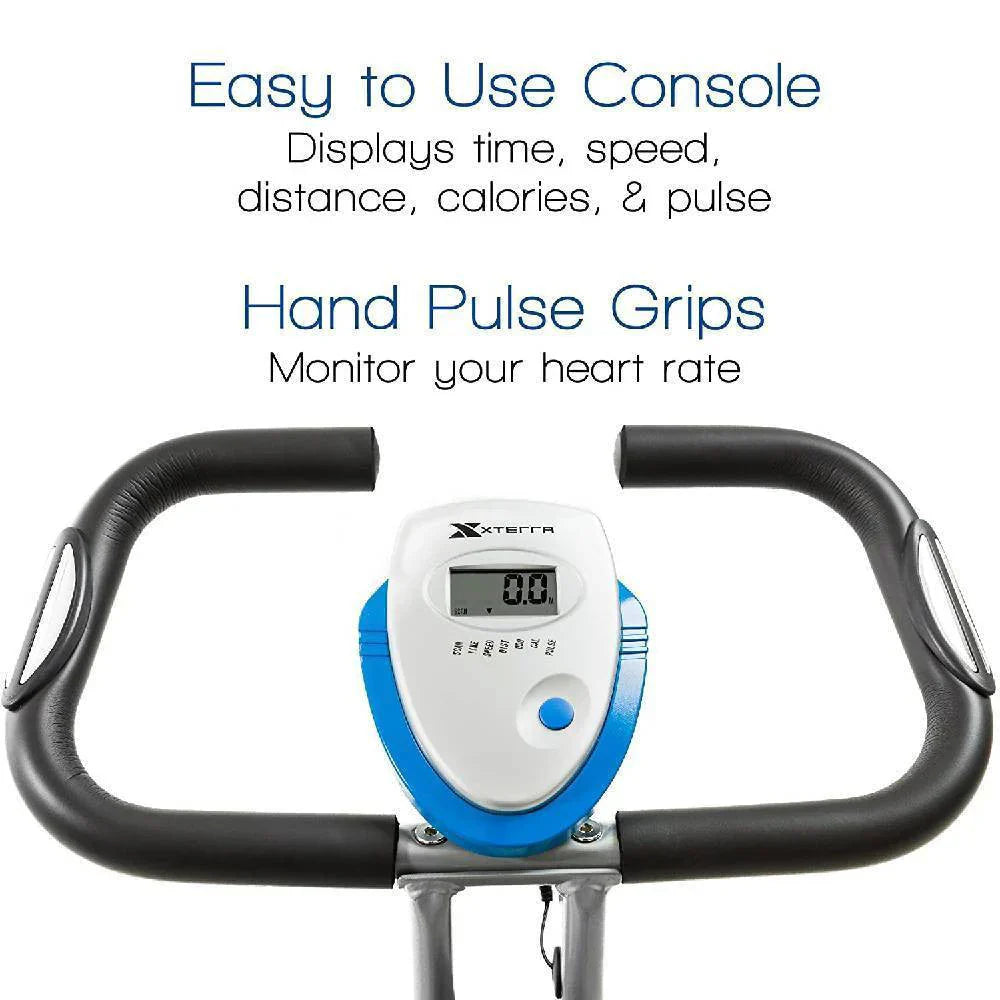 Fitness Folding Exercise Bike, Silver - FB350