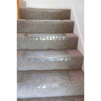 Clear Vinyl Stair Tread Carpet Protectors, 24 Inch Wide x 8 Inch Deep, Set of 2