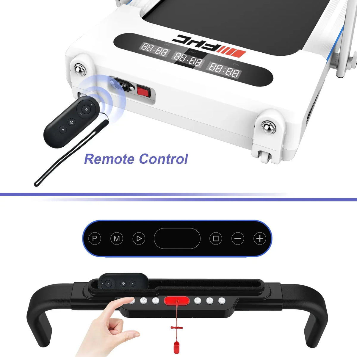 Dcenta 2 In 1 Under Desk Treadmill, 2.5 HP, Folding - FYC