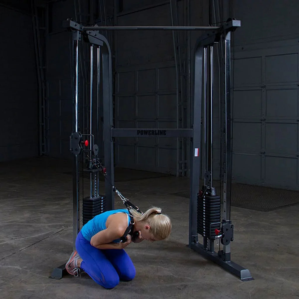 Body-Solid Powerline Functional Trainer Cable Machine, Dual 210 Lb. Weight Stacks - PFT100