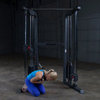Body-Solid Powerline Functional Trainer Cable Machine, Dual 210 Lb. Weight Stacks - PFT100