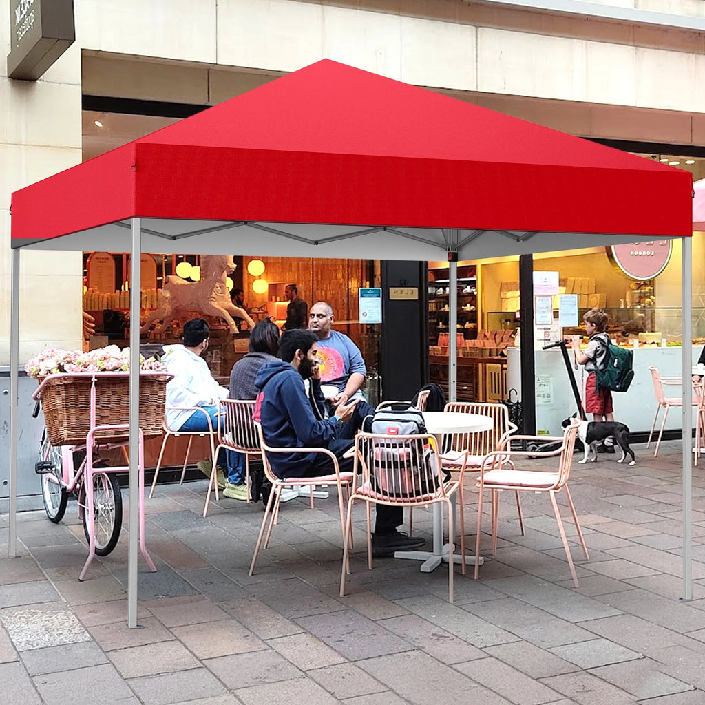GVDV 10x10 ft Easy Pop Up Outdoor Canopy Tent - Blue