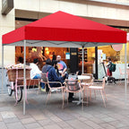 GVDV 10x10 ft Easy Pop Up Outdoor Canopy Tent - Blue