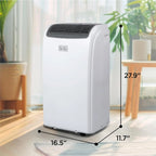 BLACK+DECKER Portable Air Conditioner 10,000 BTU for Rooms up to 450 Sq. Ft., White