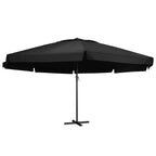 vidaXL Garden Parasol, Azure Blue Polyester With PA Coating, 196.9in x 118.1in