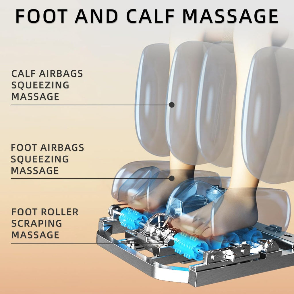 MassaMAX 4D Full Body Massage Chair With Zero Gravity, 15 Modes, Black - MT398