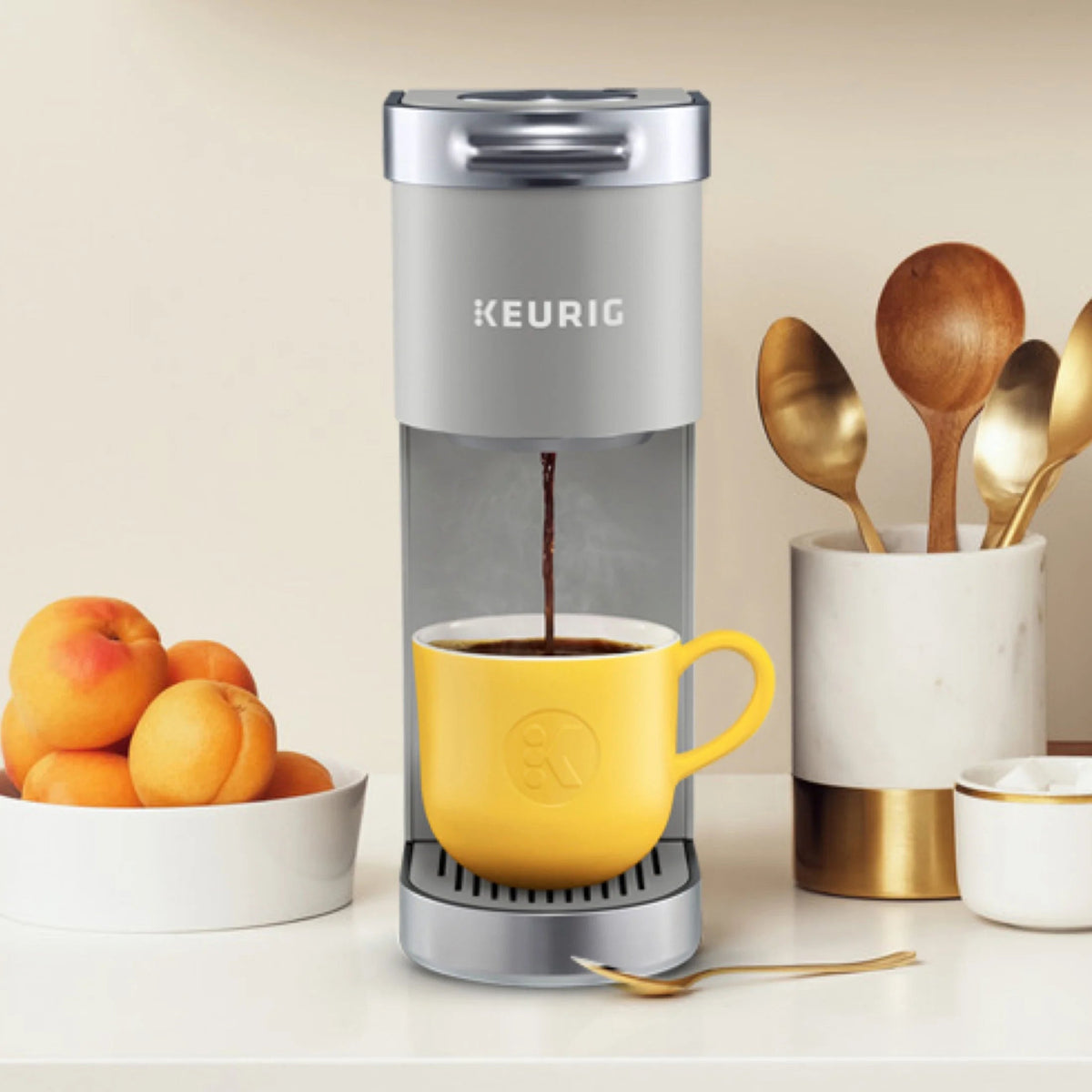 Keurig Single Serve K-Cup Pod Coffee Maker, Dusty Rose - K-Mini Plus