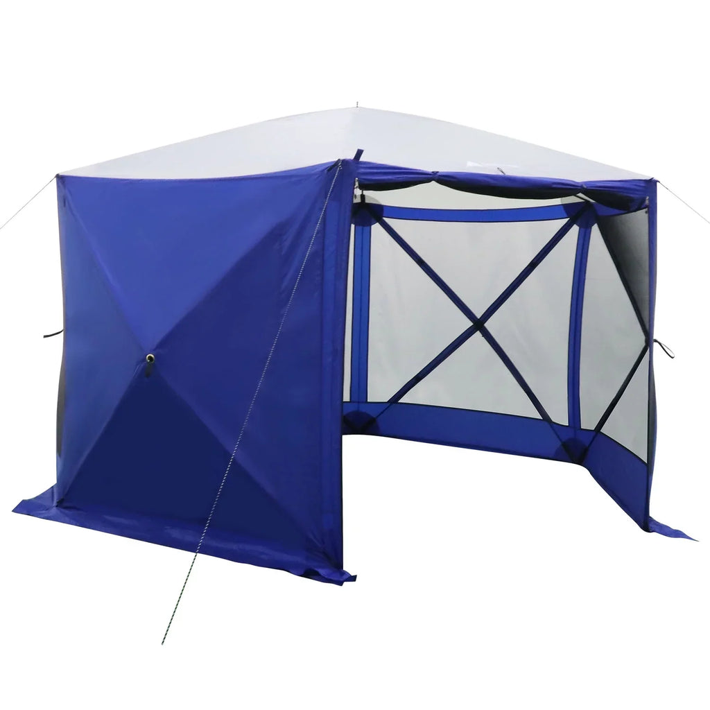 Ozark Trail Outdoor Camping Screen House, 11 ft x 10 ft x 88.5 in, 1 Room, Blue - 6 Hub
