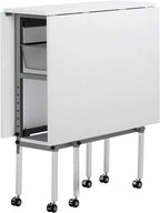 Sew Ready Hobby Cutting Table, 58.75 in x 36.5 in, White/Silver