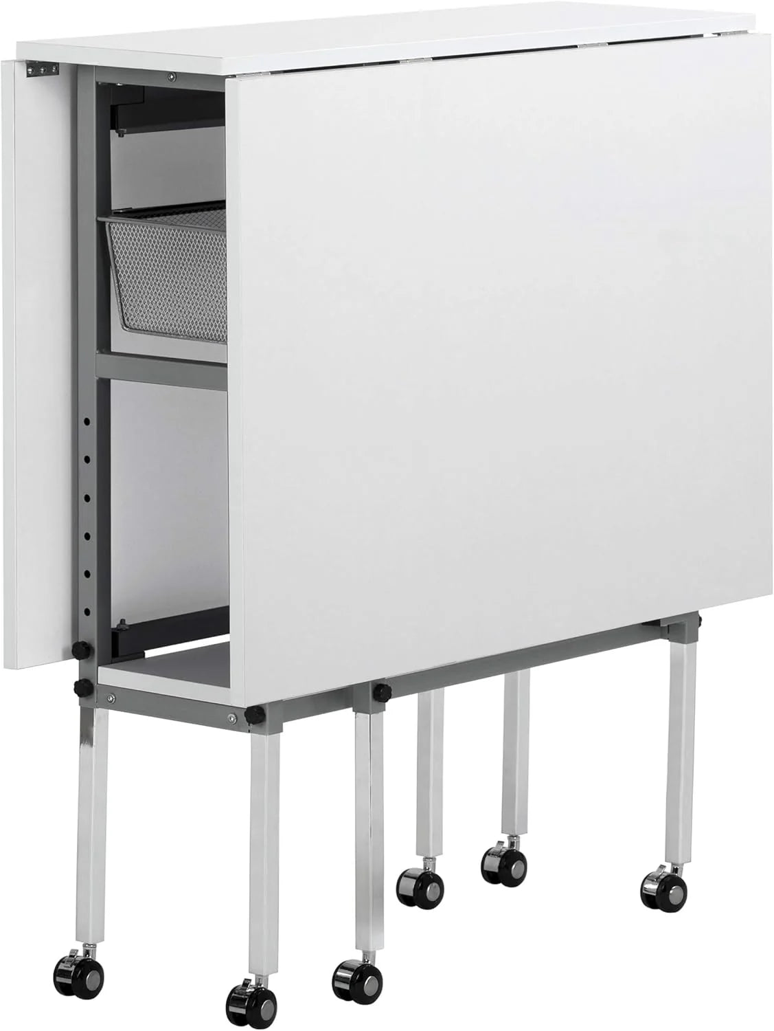 Sew Ready Hobby Cutting Table, 58.75 in x 36.5 in, White/Silver