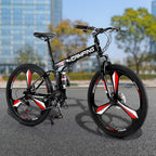 Zimtown Folding Mountain Bike, 26 inch Shimano 21 Speed MTB
