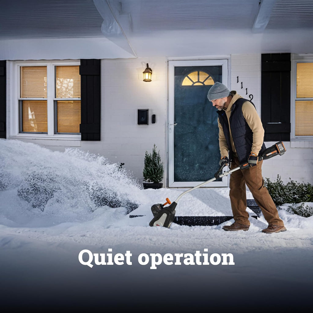 WORX Nitro 40V 12in Cordless Snow Shovel With 2 x 4.0 Ah Batteries And Charger - WG460