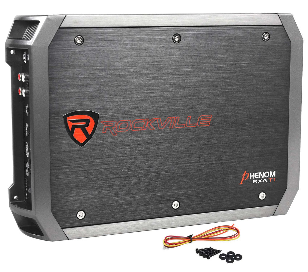 MTX 3512-04S 12in 600W Shallow Subwoofer With Sealed Enclosure, Amplifier And Wires - 3512-04S