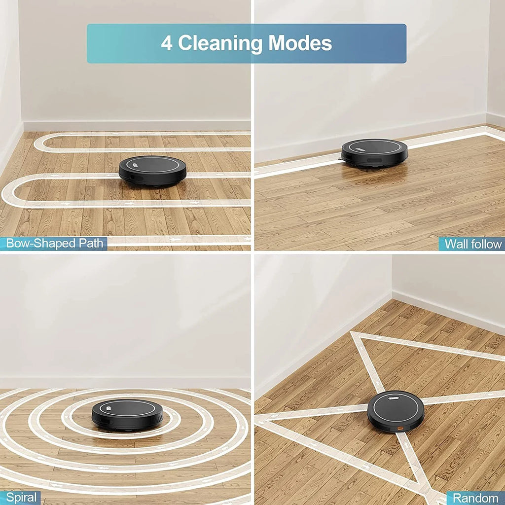 2-In-1 Robot Vacuum And Mop Cleaner, 2500 Pa, 12.2in x 12.2in x 2.71in