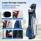Costway Men's Complete Golf Club Set 10 Pieces With 460cc Alloy Driver