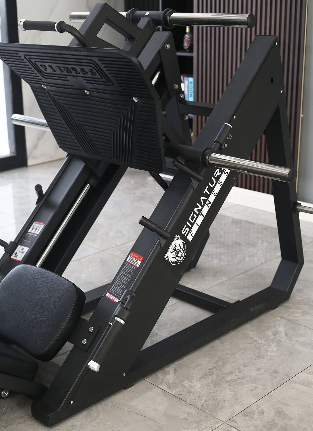 BalanceFrom Plate Loaded Adjustable Leg Press Machine With Extra Plate Storage, 1000-Pound Capacity - SF-L2