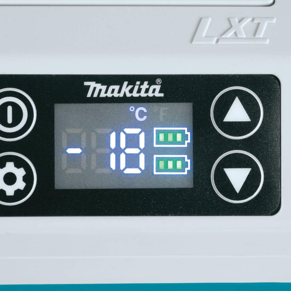 Makita 18V X2 LXT 20 L (21 qt) Cooler/Warmer, 12V/24V DC And AC - DCW180Z