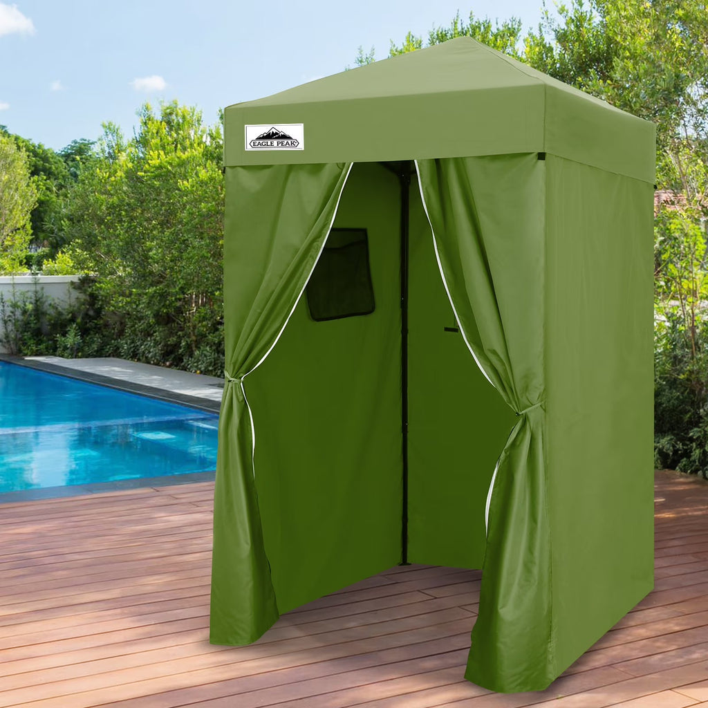 EAGLE PEAK Ultra Compact 4 ft x 4 ft Pop-Up Changing Room Canopy - Flex