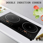 Portable Dual Induction Cooktop Countertop Hot Plate - 2400W