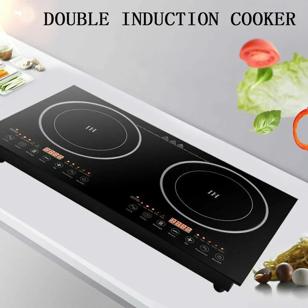 Portable Dual Induction Cooktop Countertop Hot Plate - 2400W