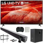 LG 82-Inch 4K HDR AI ThinQ LED TV With Deco Gear Soundbar Bundle - 82UM8070PUA
