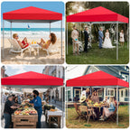 GVDV 10x10 ft Easy Pop Up Outdoor Canopy Tent - Blue