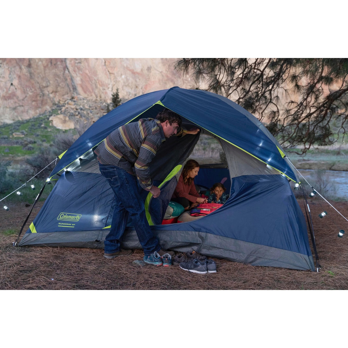 Coleman 6-Person Sundome Dome Camping Tent, Blue