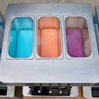 Kolice Commercial Soft Serve Ice Cream Machine, 5 Flavors, 3 x 7L Upper Tanks, 110V 60HZ, 2KW