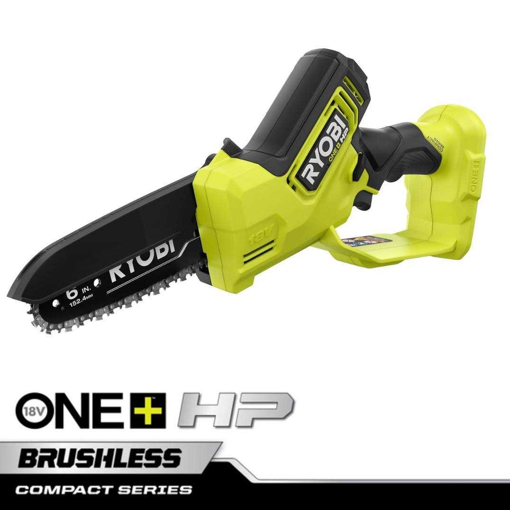RYOBI ONE+ HP 18V Brushless 6 in Compact Pruning Mini Chainsaw