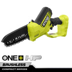 RYOBI ONE+ HP 18V Brushless 6 in Compact Pruning Mini Chainsaw