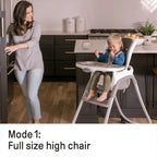 Ingenuity SmartClean Trio Elite 3-in-1 Convertible High Chair, Toddler Chair, And Booster Seat - Slate