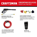 CRAFTSMAN 3100 PSI 2.4 GPM Cold Water Gas Pressure Washer - CMXGWFN061294