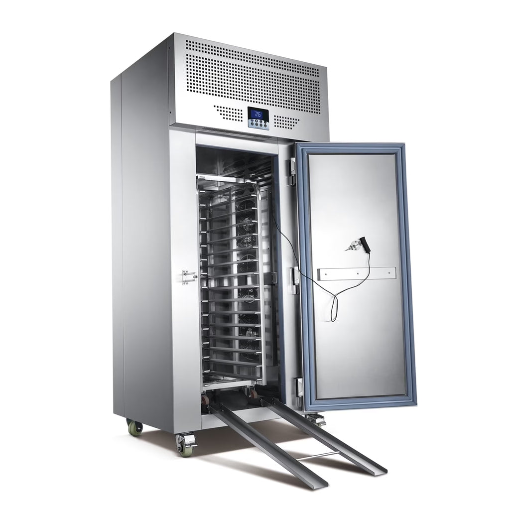 Kolice Commercial 15-Tray 615L Blast Chiller and Freezer With Trolley Cart, 220V, -40F