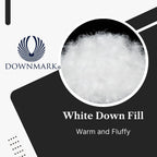 Royal Elite Canadian Down Comforter Queen Size, 88 x 90 inch, 30oz White Down, Cotton Shell