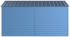Arrow Select Steel Storage Shed, 10x14, Blue Grey