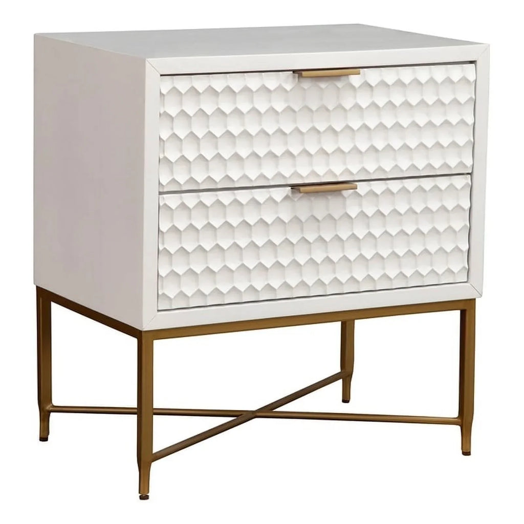 Home Square 3 Piece Furniture Set With 2-Drawer Nightstand And Full Wood Headboard