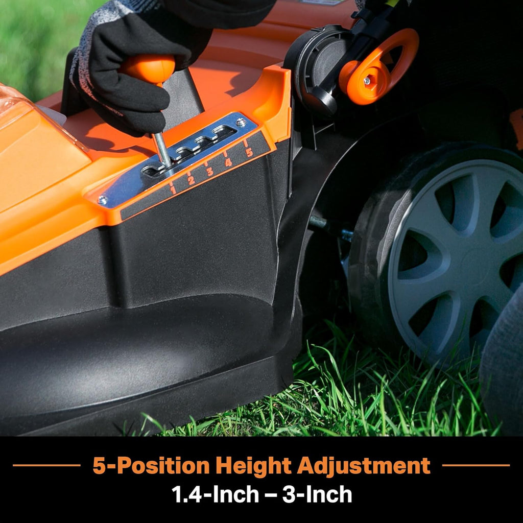 LawnMaster 48V Max Brushless Lawn Mower With 2 x 24V Max 4.0Ah Batteries And Dual Charger - CLMF4817E