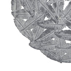 Textured Feather 3-Piece Metal Disc Wall Decor Set - 20in, 17.25in, 14.25in