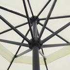 vidaXL Garden Parasol, Azure Blue Polyester With PA Coating, 196.9in x 118.1in
