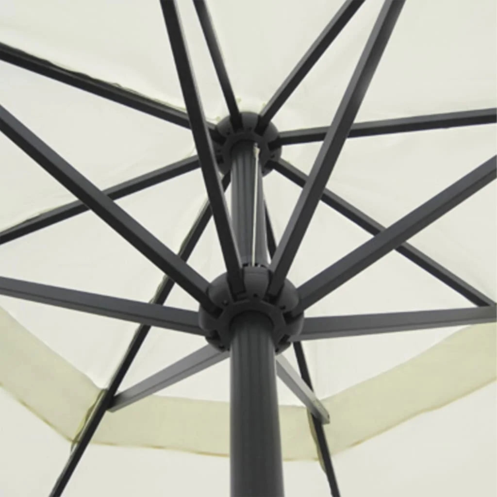 vidaXL Garden Parasol, Azure Blue Polyester With PA Coating, 196.9in x 118.1in