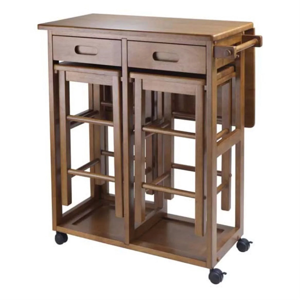Ergode Suzanne 3-Pc Space Saver Table Set, Teak