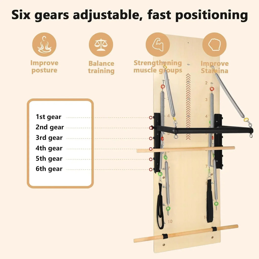ARKANTOS Pilates Springboard Exercise Equipment