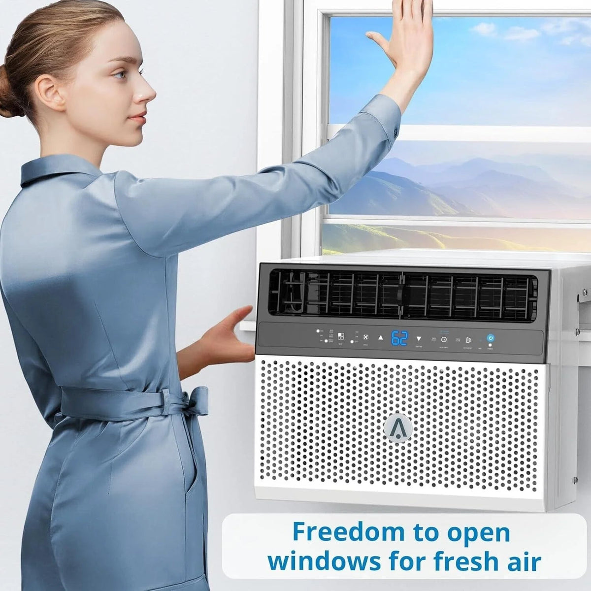 Window Air Conditioner 8000 BTU Up To 370 Sq. Ft. With Remote And App Control