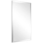 Frameless Beveled Prism Wall Mirror - Clear