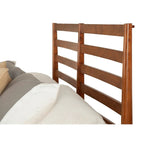 Home Square 4-Piece Set With Small TV Console, Full Wood Bed And Large Nightstand