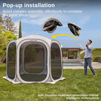 EAST OAK Pop-Up Screen House Tent 10 x 10 FT With Carry Bag