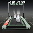 Pooboo 2in1 Folding Under Desk Treadmill, 2.5HP Bluetooth, 265 lbs