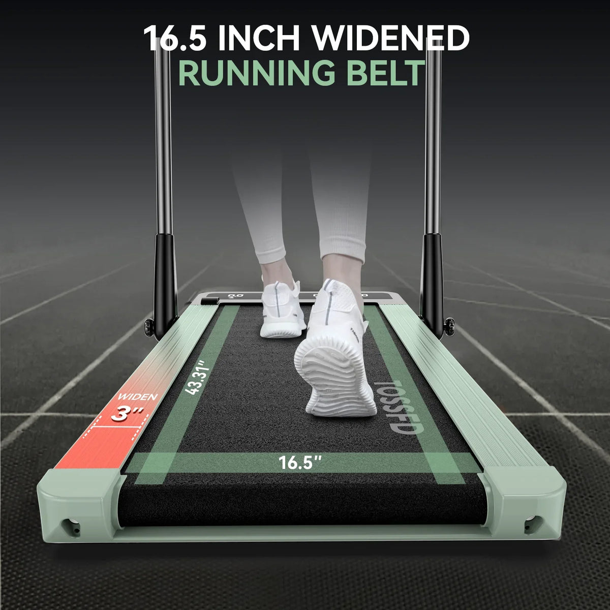 Pooboo 2in1 Folding Under Desk Treadmill, 2.5HP Bluetooth, 265 lbs